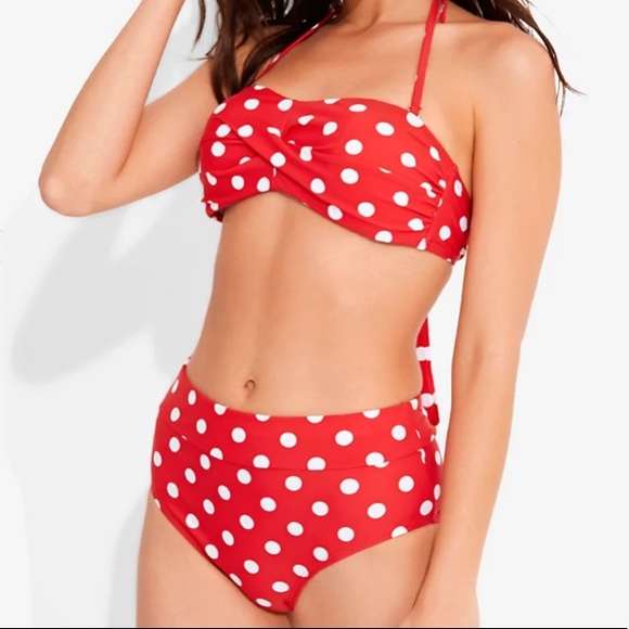 Red & White‎ Polka Dot Swim Set Hot Topic - Picture 1 of 8